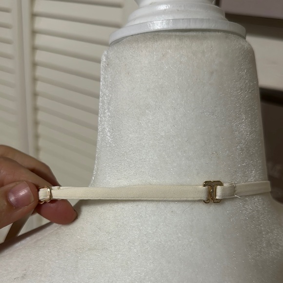 Oh Polly Cream Floral Halter Skater Dress - Picture 8 of 12